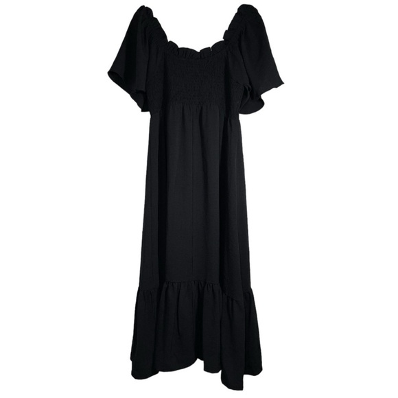 dRa Los Angeles Black Off the Shoulder Benny Dress size L - Picture 2 of 11